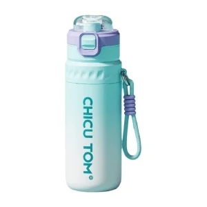 Unisex Outdoor Sports Water Bottle with Spray Cooling Feature, Keeps Cold and Hot, 316 Stainless Steel Thermos Cup, Large Capacity 630-ML